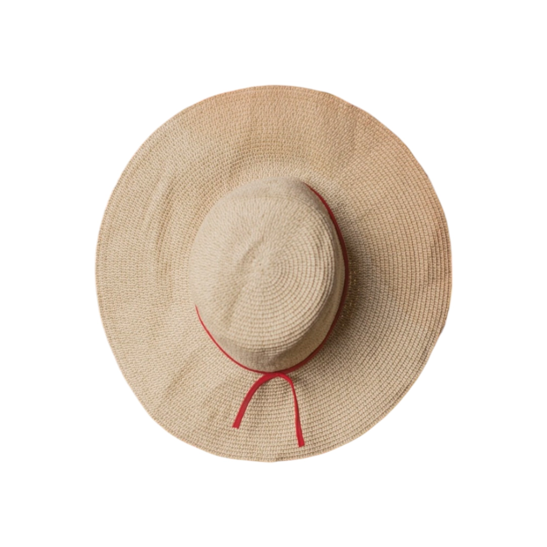 Cream coloured summer hat