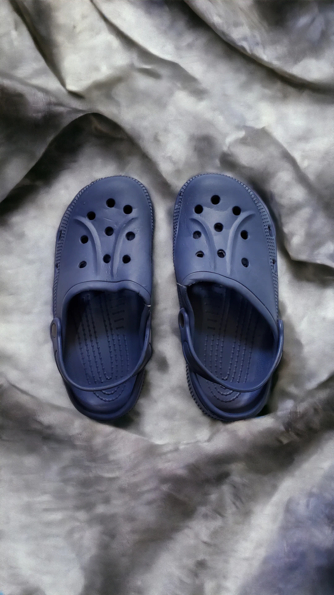 Blue Black Crocs