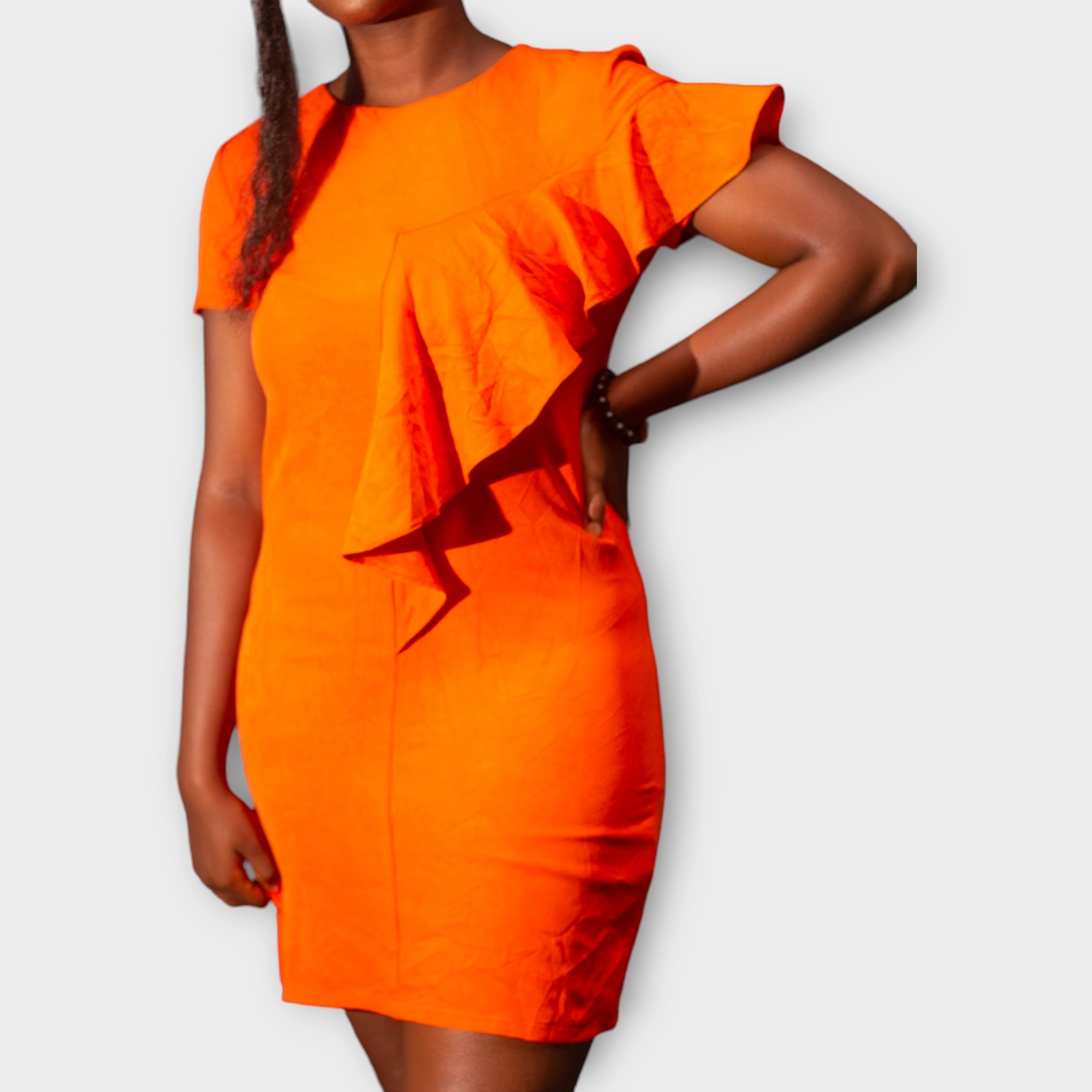 Orange Straight Dress