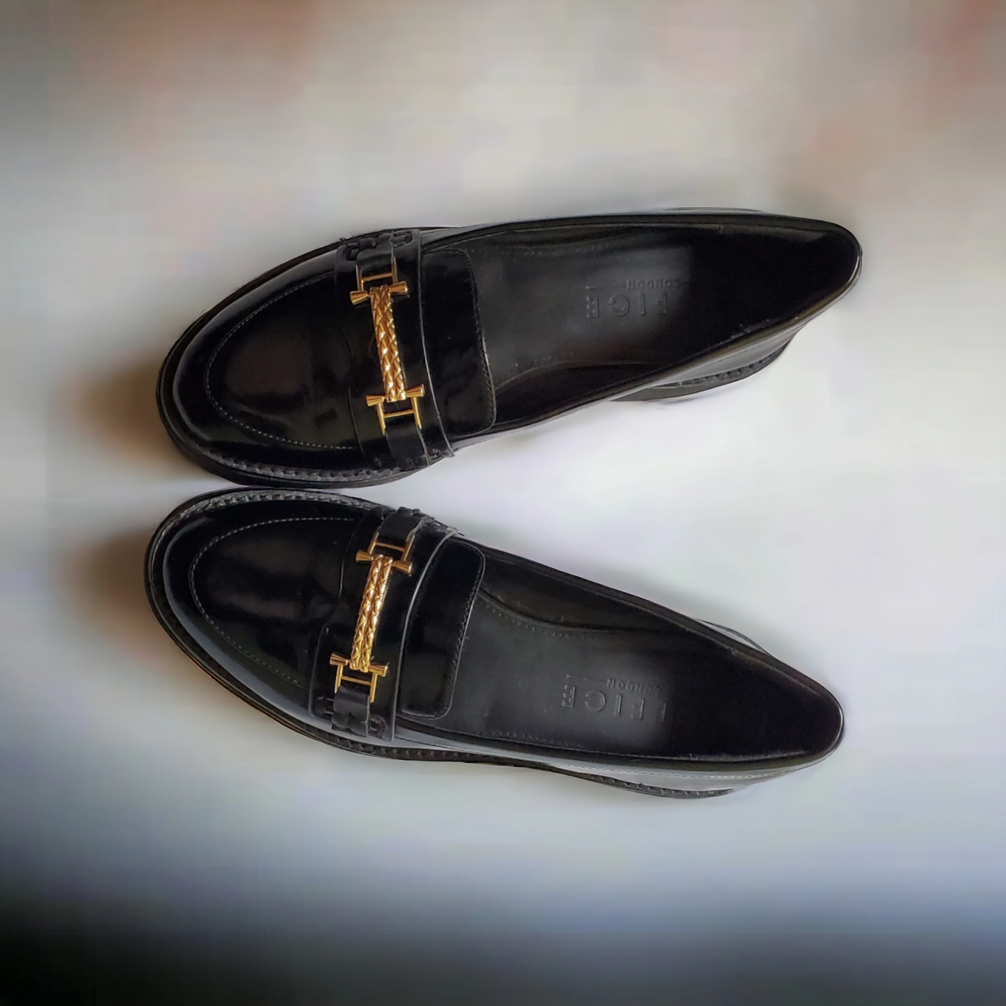 High sole loafers